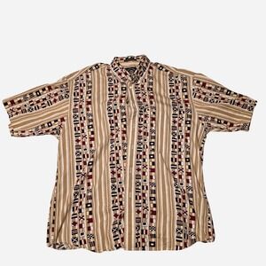 Vintage Salty Dog GANT Imperial Poplin Men's M Short Sleeve Shirt Nautical‎ Flag